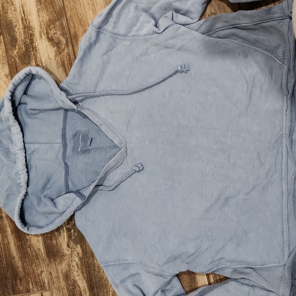 American Eagle Womens Medium Hooded Shirt